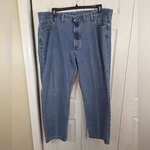 Mens Wrangler Straight Leg Relaxed Fit Cotton Jeans